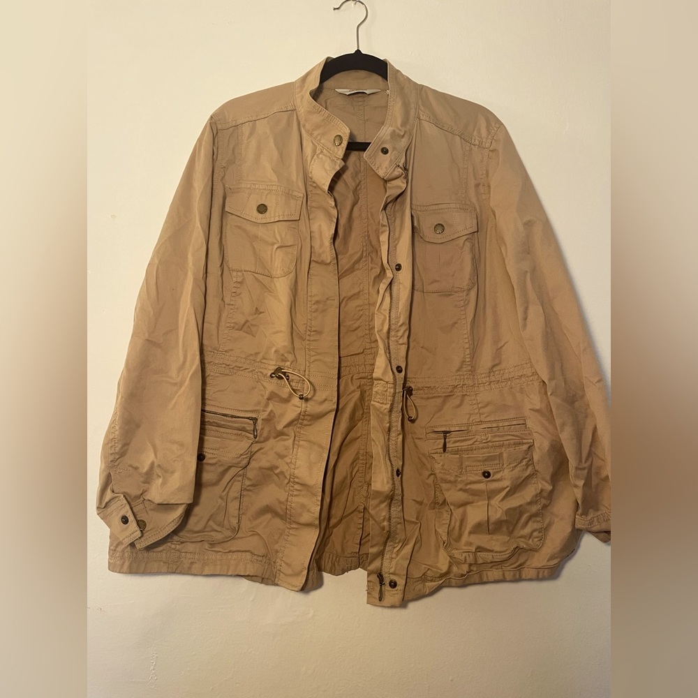 Khaki jacket, size 1X, brand LL Bean